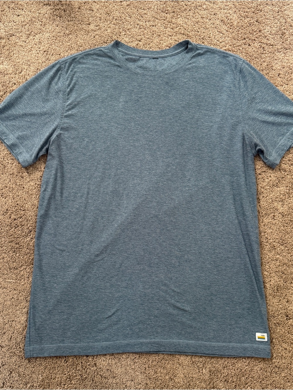 Vuori Short Sleeve Blue Tee size Large
